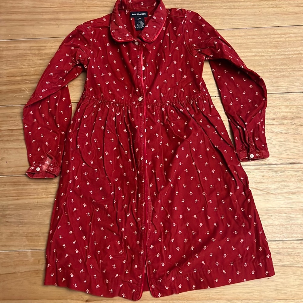 Vintage Ralph Lauren Corduroy Dress, size 6X